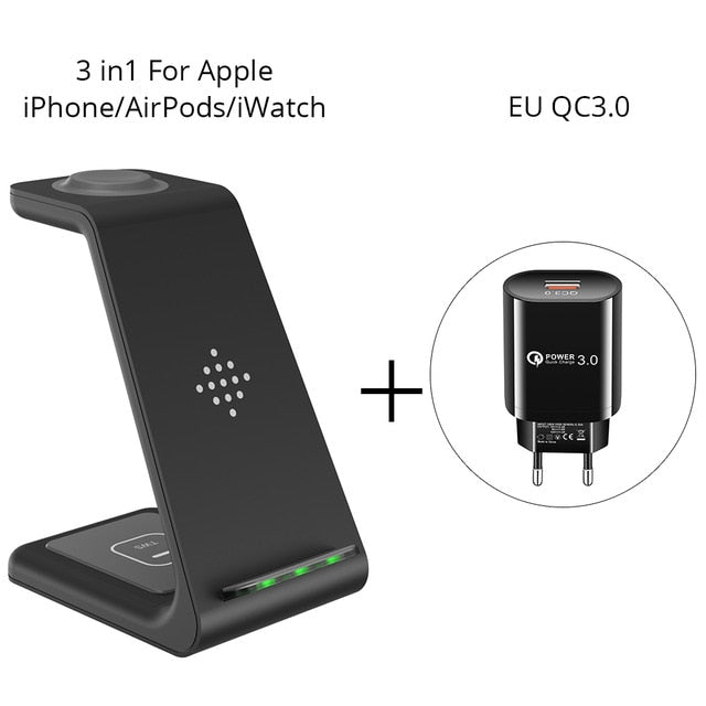 🎁 3 in 1 Wireless Charger Stand for iPhone (100% off)