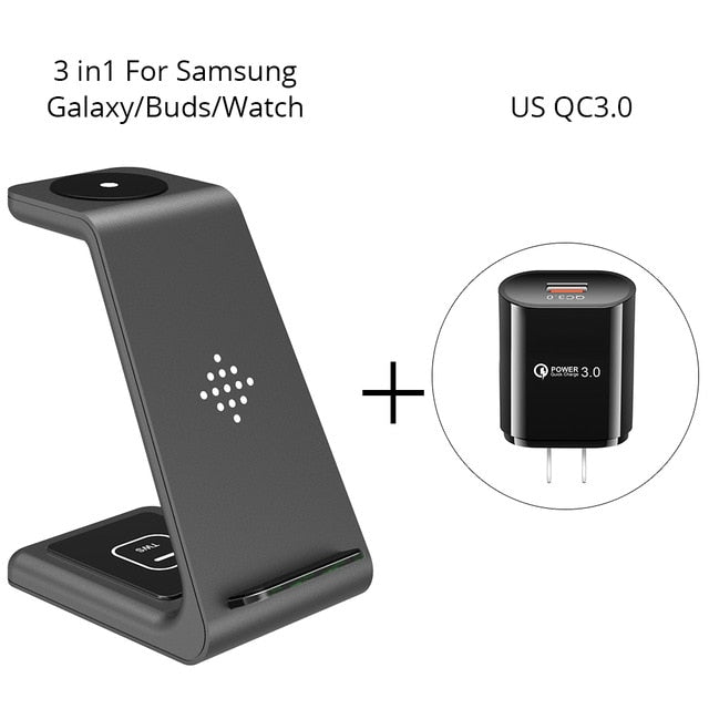 🎁 3 in 1 Wireless Charger Stand for iPhone (100% off)