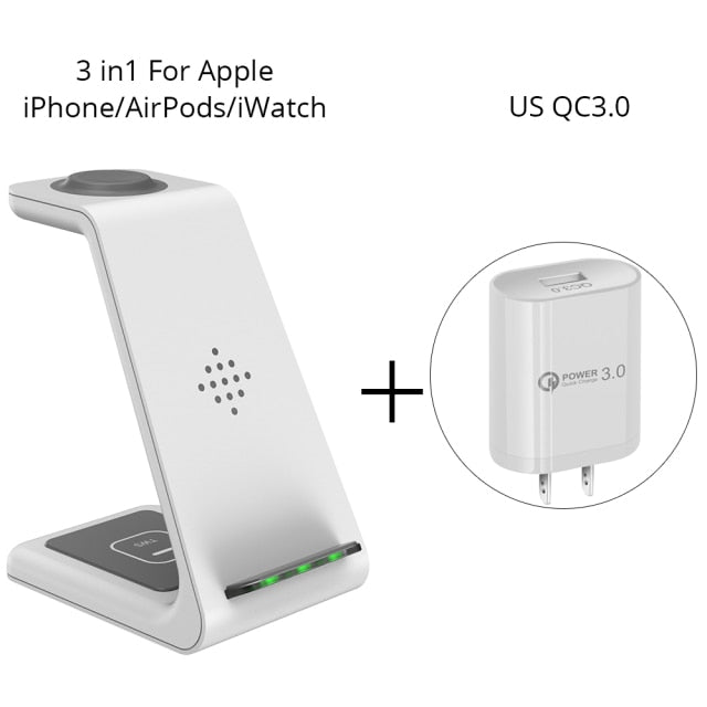 🎁 3 in 1 Wireless Charger Stand for iPhone (100% off)