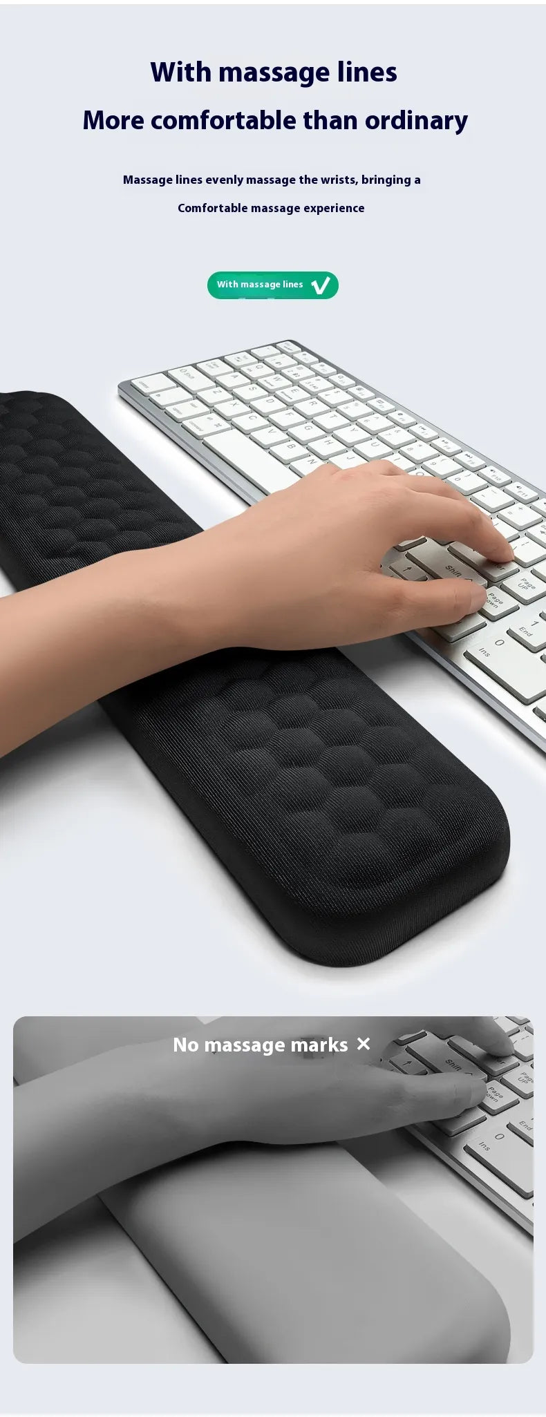 Ergonomic Memory Foam Mouse Wrist Pad