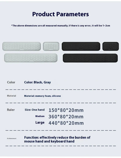 Ergonomic Memory Foam Mouse Wrist Pad