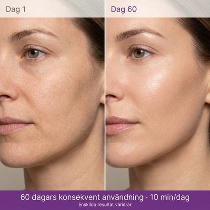 Ansiktsmask med rött LED-ljus